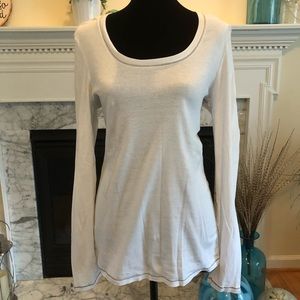 White long sleeve top. Size large